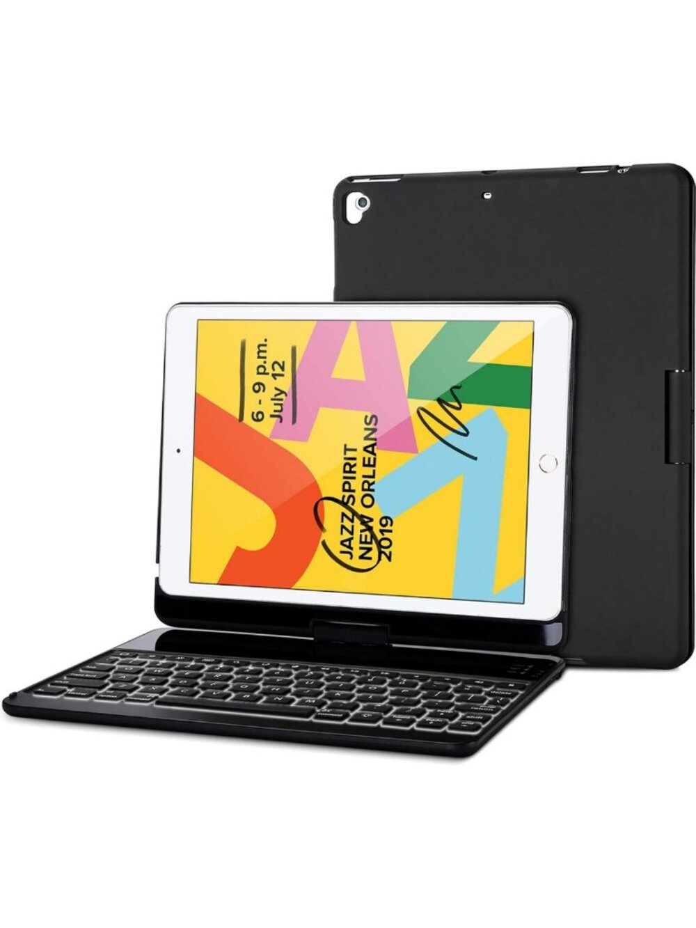 360° Rotation Backlit Keyboard Case for iPad 10.2" - Versatile, Stylish
